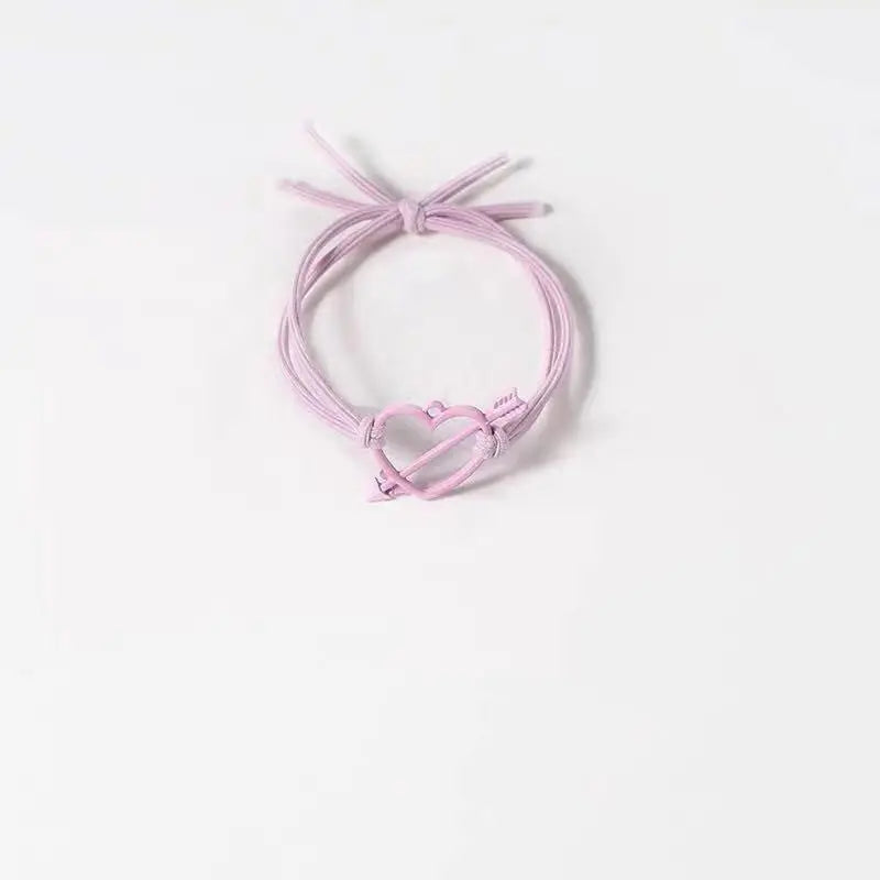 Children's Headband Small Leather Case Rubber Band Love Cupid's Arrow Girl