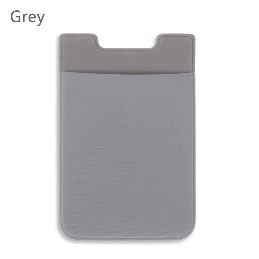 Silicone Phone Card Holder Wallet Case Phone Wallet Stick On Credit Card Holder Phone Pocket for Almost All Cell Phone