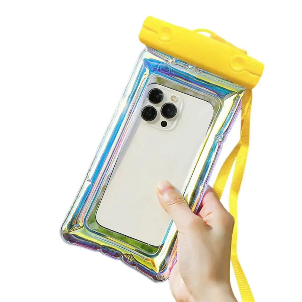 Full View Waterproof Phone Pouch Lanyard Touchscreen PVC Universal Beach Kayaking Swimming Underwater Dry Bag Swimming Pouch