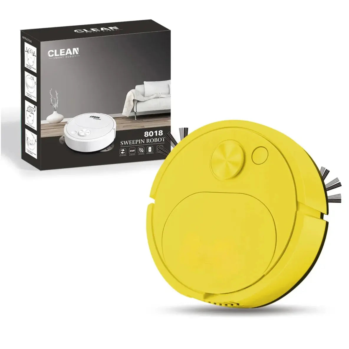 NEW USB Sweeping Robot Vacuum Cleaner Mopping 3 In 1 Smart Wireless 1500Pa Dragging Cleaning Sweep Floor for Home Office My Store