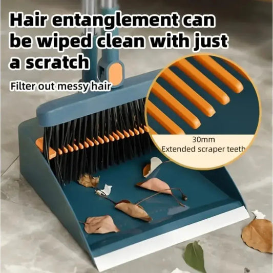 Two piece new broom set, dustpan combination, household sweeping broom, folding broom, wiper, dustpan