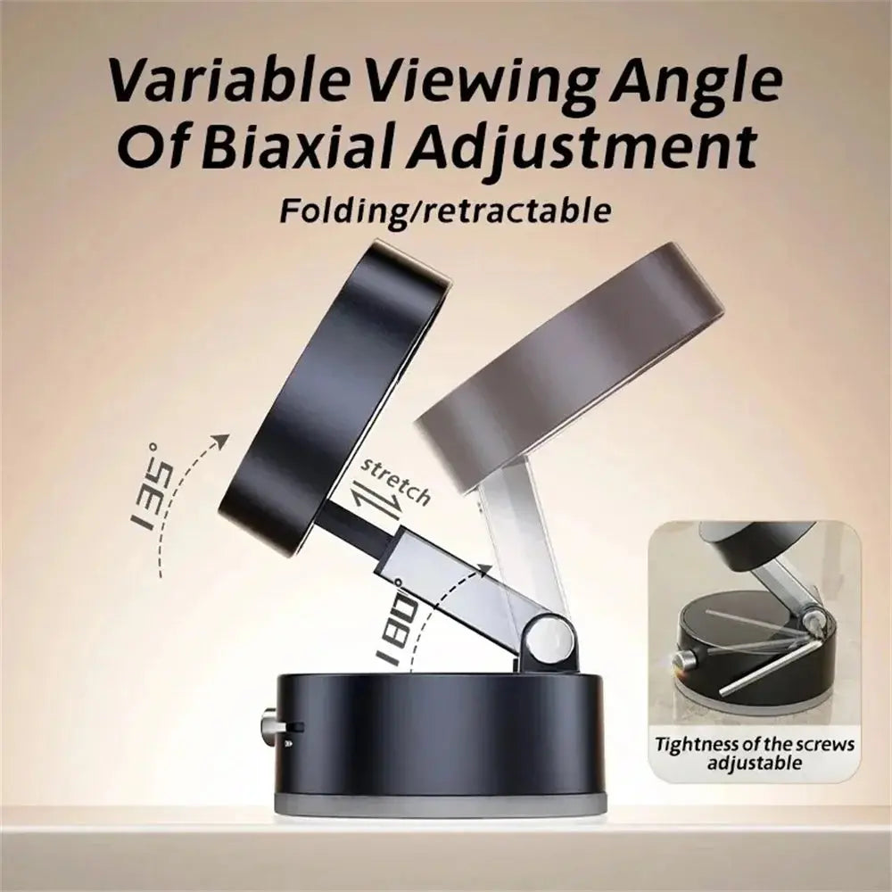 Foldable Phone Stand Strong Magnetic Car Phone Holder Dashboard Phone Holder 360° Rotating Vacuum Suction Cup GPS Bracket in Car Shoporiz