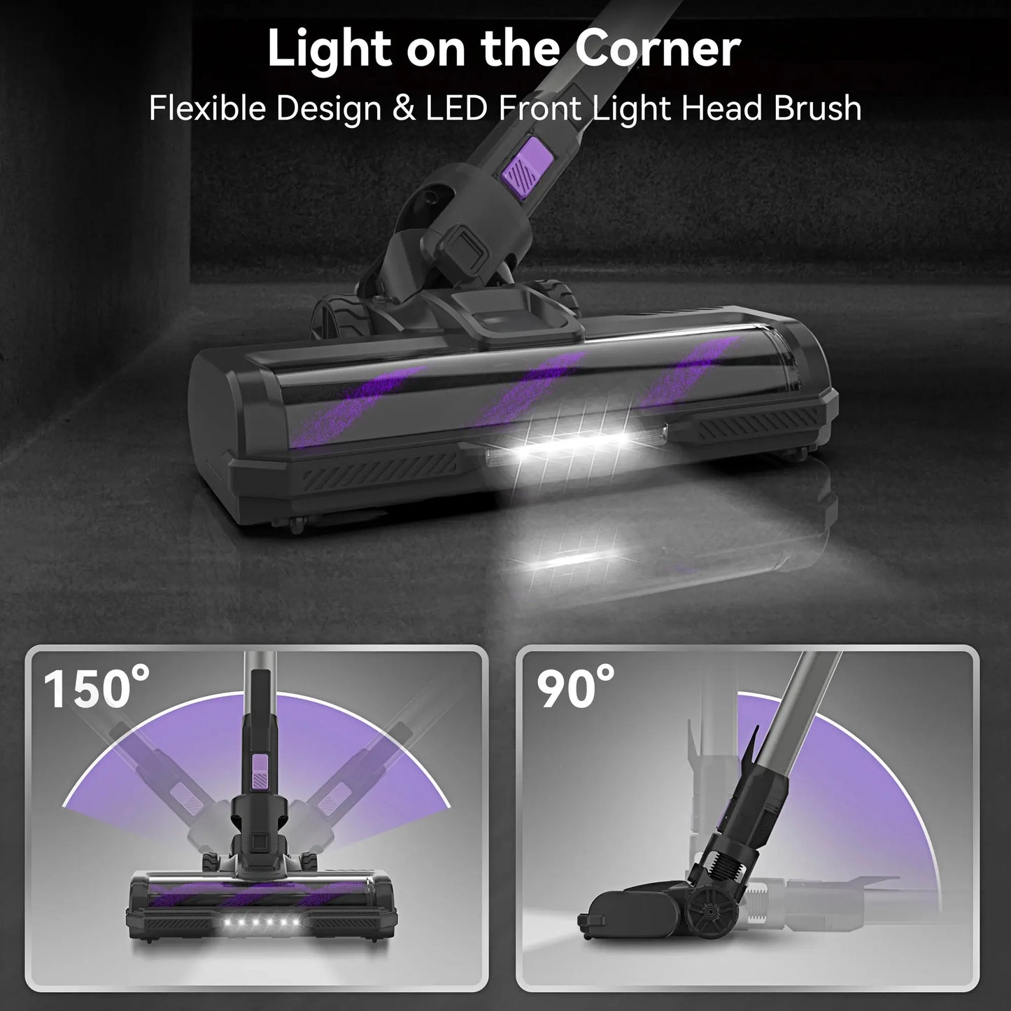 INSE S10 Cordless Vacuum Cleaner, 6-in-1 Stick Vacuum with 45Kpa Powerful Suction, Max 50 Min Runtime Rechargeable Battery Shoporiz