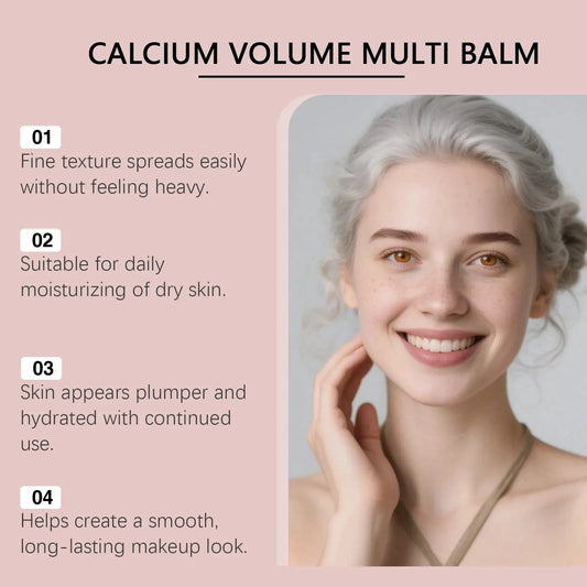 Calcium Volume Multi Balm Hydrating Anti Aging Fade Fine Lines Firming Skin Brightening Nourishing Collagen Moisturing Stick