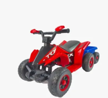 6V Battery Powered Kids Electric Vehicle, Kids Ride On ATV, 4 Wheeler Quad W Headlights, MP3, USB, Volume Control, Large Seat, Electric Ride On Toys Best Gifts For Age 3-6 Years Old