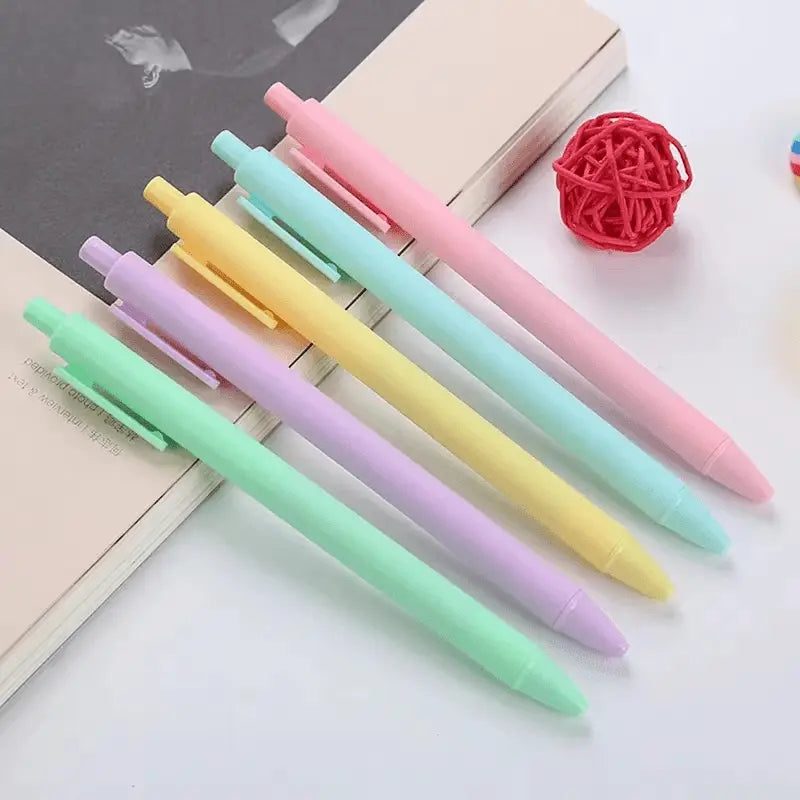 10pcs 0.5mm Rollerball Pen, 15 Color Ball Point Pens, Office Stationery, Signature Pens, School Pens For Students Shoporiz