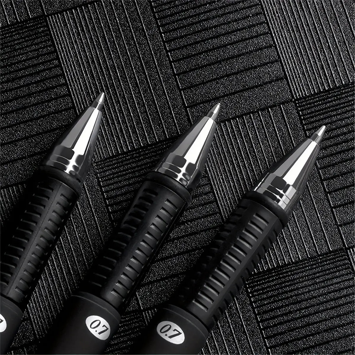 Wuqiannian Quick-Dry Gel Ink Pens, 0.7mm Smooth Writing Plastic Rollerball Black & Blue for School and Office Use