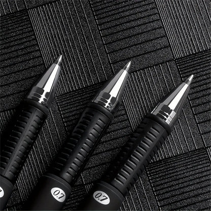 Wuqiannian Quick-Dry Gel Ink Pens, 0.7mm Smooth Writing Plastic Rollerball Black & Blue for School and Office Use