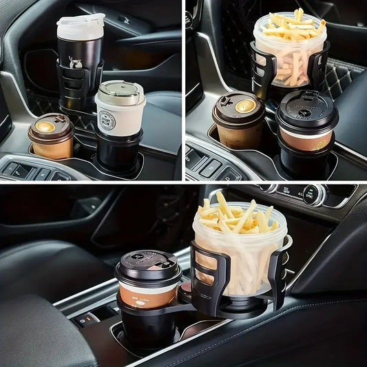 Car Cup Holder Expander for Car Adapter Adjustable Multifunctional Dual Cup Holder with Phone Holder Aromatherapy Organizer
