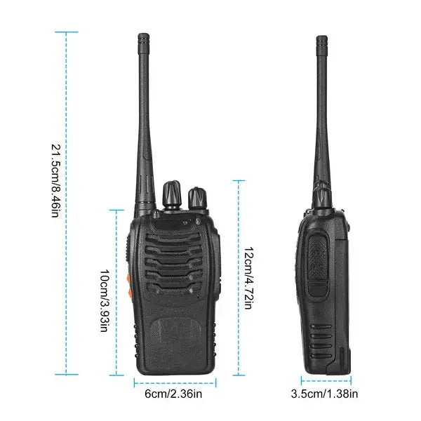 2 X Baofeng BF-888S Walkie Talkies Two Way Radio UHF 16CH 400-470MHZ Long Range