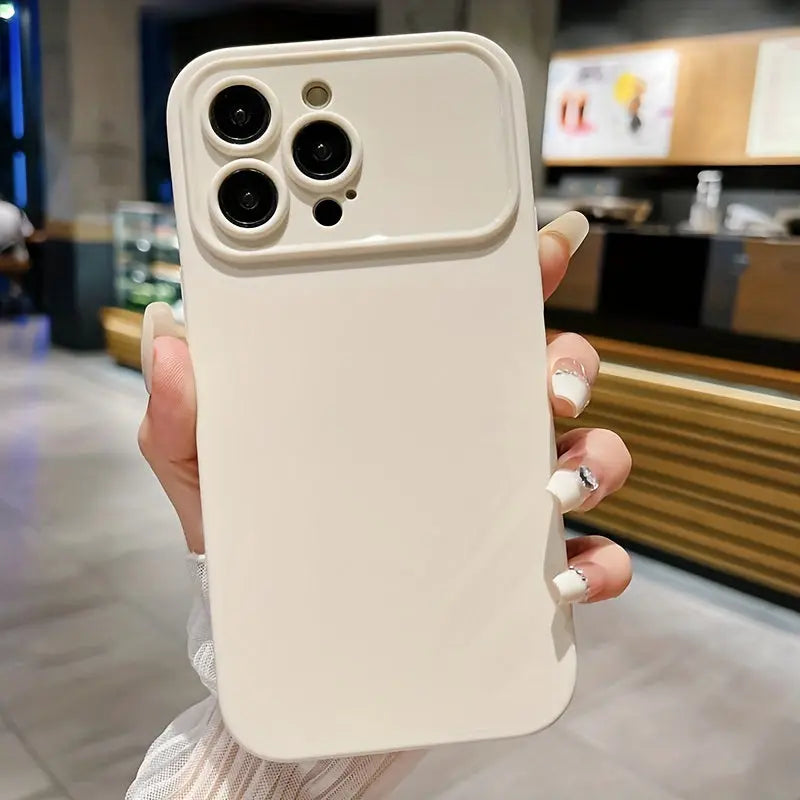 Luxury Solid Color TPU Shockproof Phone Case For IPhone 14 Pro Max 13 12 15 Pro Max Lens Protection Bumper Rear Cover For IPhone 11 Pro Max X XS XR 8 7 Plus Case