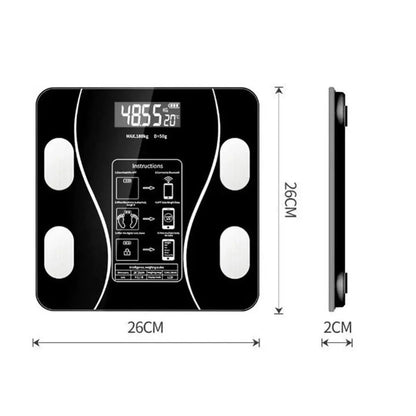 Body Fat Scale 180kg Bluetooth Smart BMI Digital Bathroom Wireless Weight Scales Shoporiz