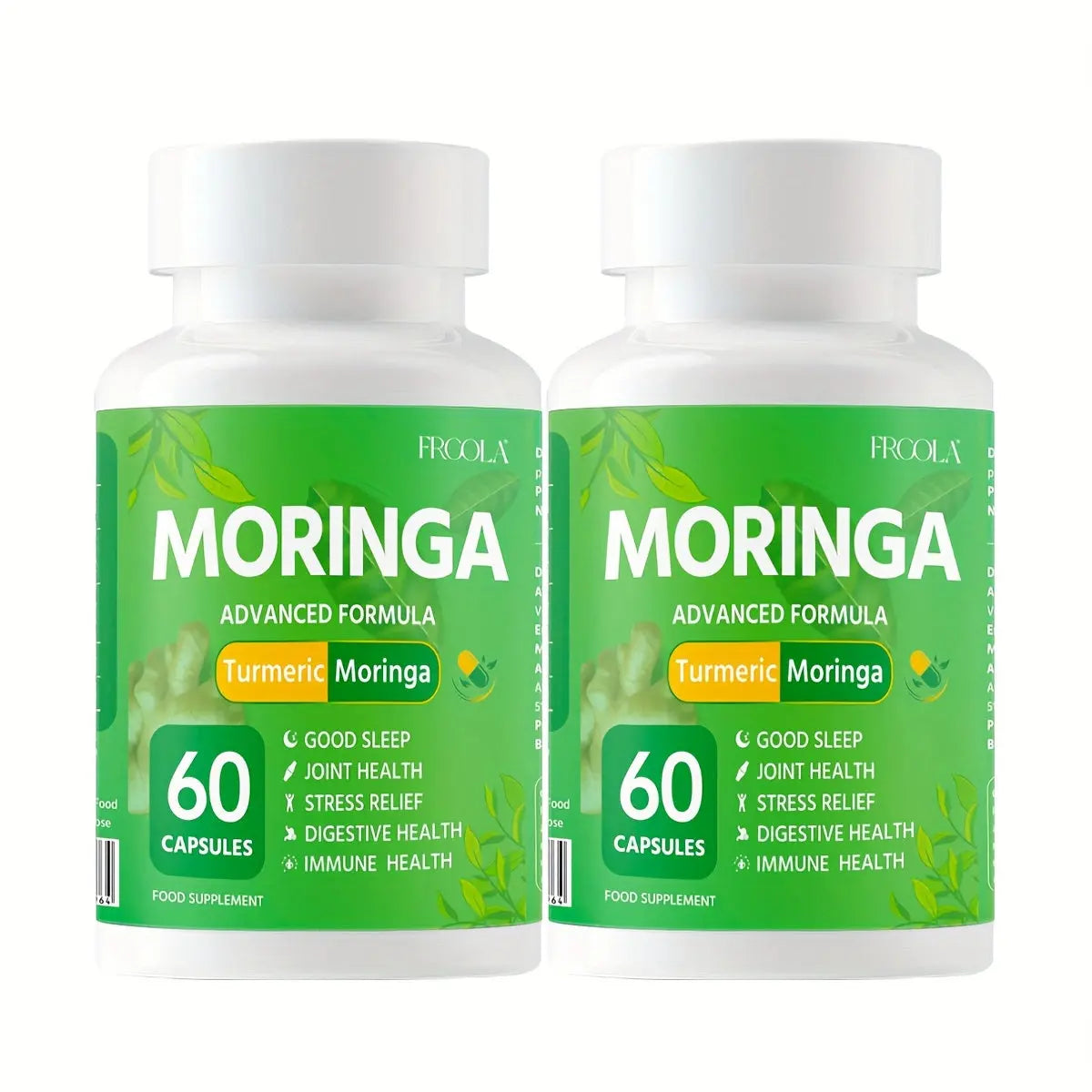 1pc Premium Moringa Leaf Powder - Pure Single Origin Capsules For Nutrition And Wellness - Rich In Antioxidants And Vitamins For Healthy Living