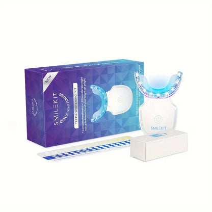 Rapidly Rechargeable Wireless Teeth Whitening Kit Advanced LED Blue Light for Safe & Easy At-Home Use Includes 4 Whitening Gel Pens for a Naturally Radiant Stain-Free Smile Shoporiz