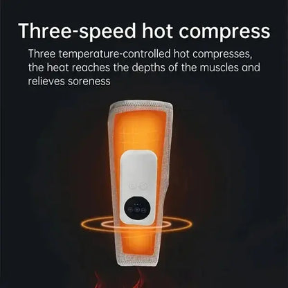 Rechargeable Leg Massager With Heat And Air Compression - 3 Modes, 3 Intensities For Improved Circulation & Swelling, USB Powered, Pink - Ideal For Soothing Leg & Shoporiz