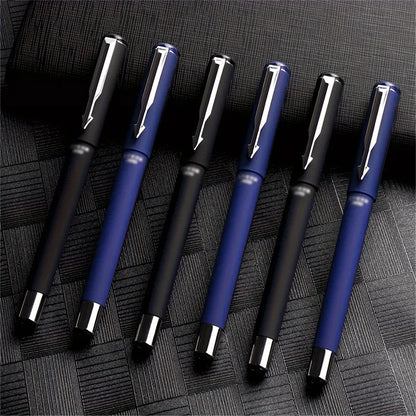 Wuqiannian Quick-Dry Gel Ink Pens, 0.7mm Smooth Writing Plastic Rollerball Black & Blue for School and Office Use
