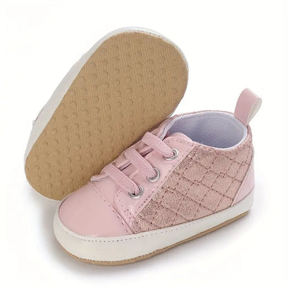 Baby Girls Lightweight Sports Shoes With Bowknot, Comfortable Non Slip Crib Shoes For Toddler Newborn Infant, Spring