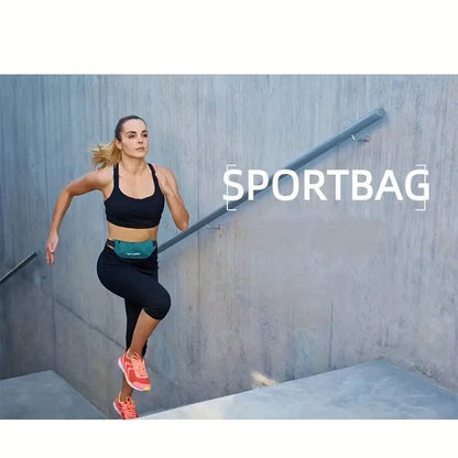 Outdoor Sports Waist Bag, Running Belt Pouch for Phone and Essentials - Adjustable Travel Belt Bag Ideal for Hiking, Cycling & Jogging (Fits 25.59inch-55.12inch)