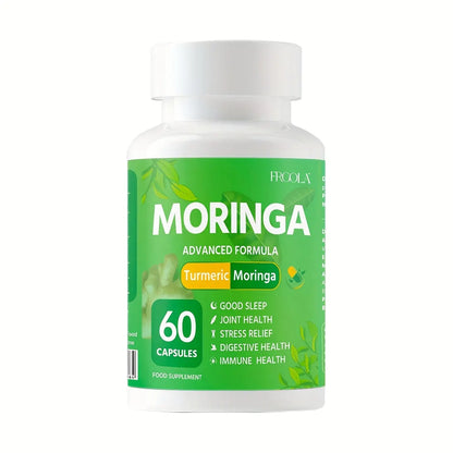 1pc Premium Moringa Leaf Powder - Pure Single Origin Capsules For Nutrition And Wellness - Rich In Antioxidants And Vitamins For Healthy Living