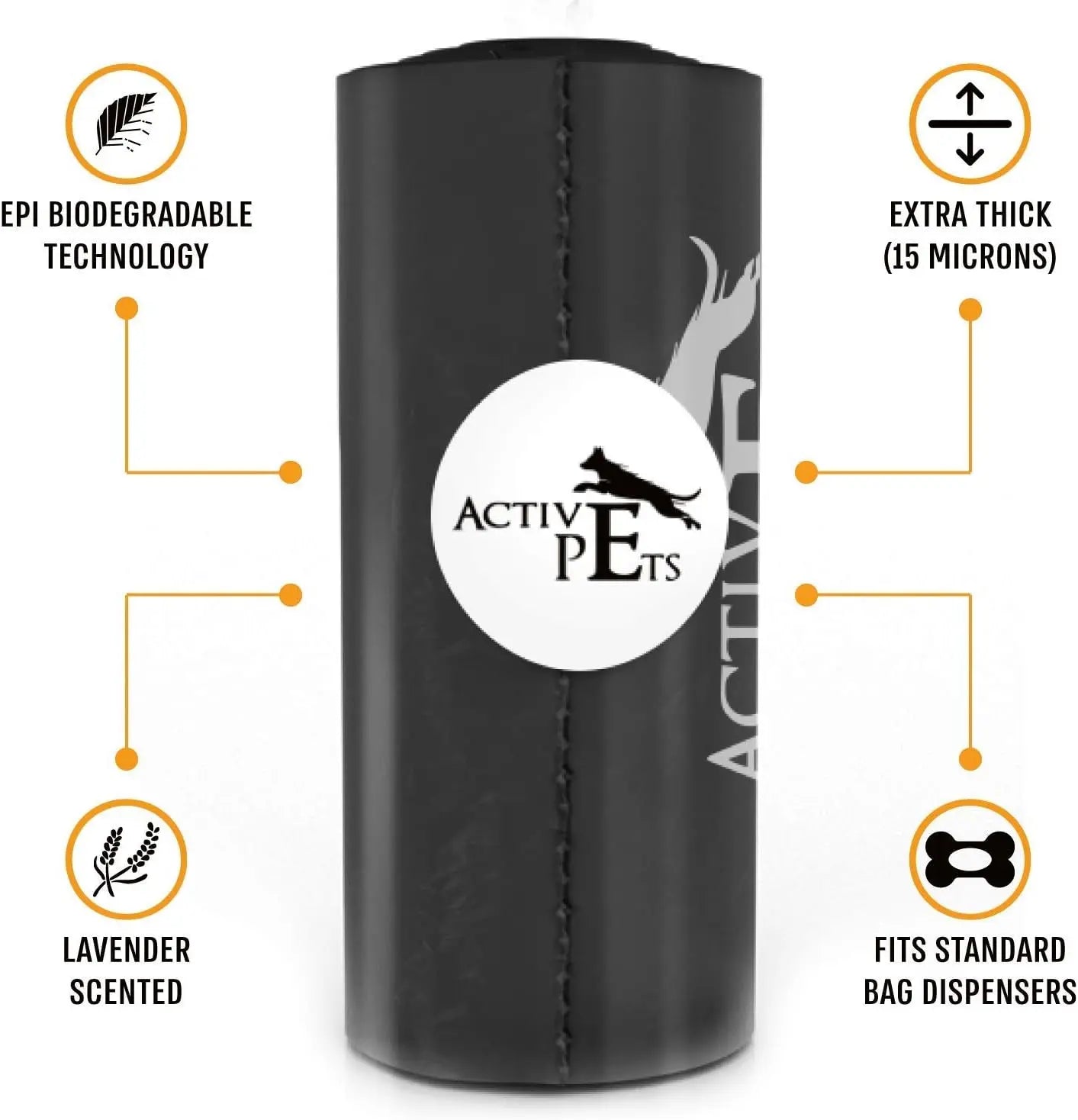 Extra Thick Lavender-Scented Dog Waste Bags - Leak-Proof & Easy-Tear for Eco-Friendly Poop Disposal