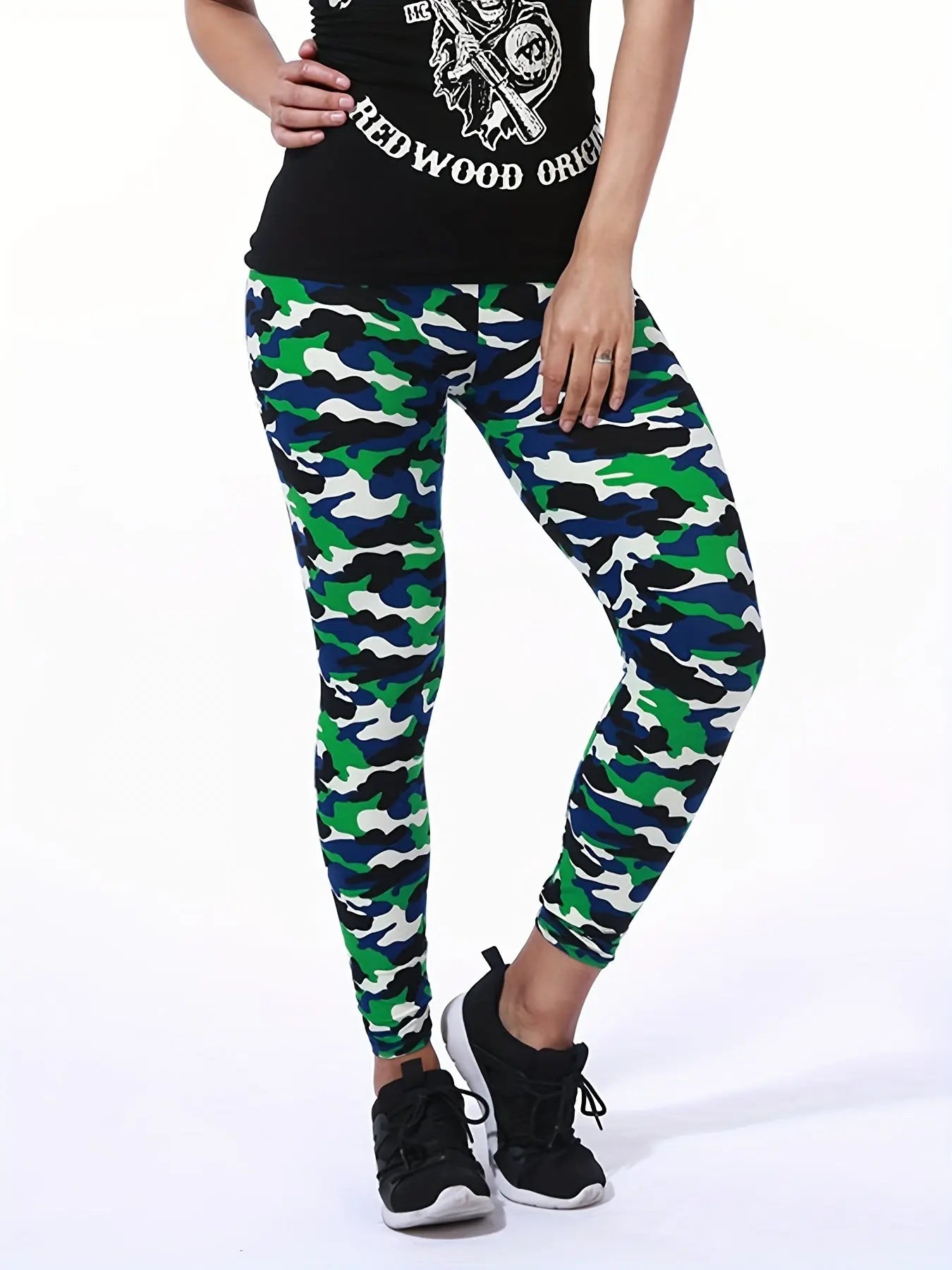 [Floral Leggings] High Waist Floral Printed Women's Leggings | Casual Sweatpants Pants