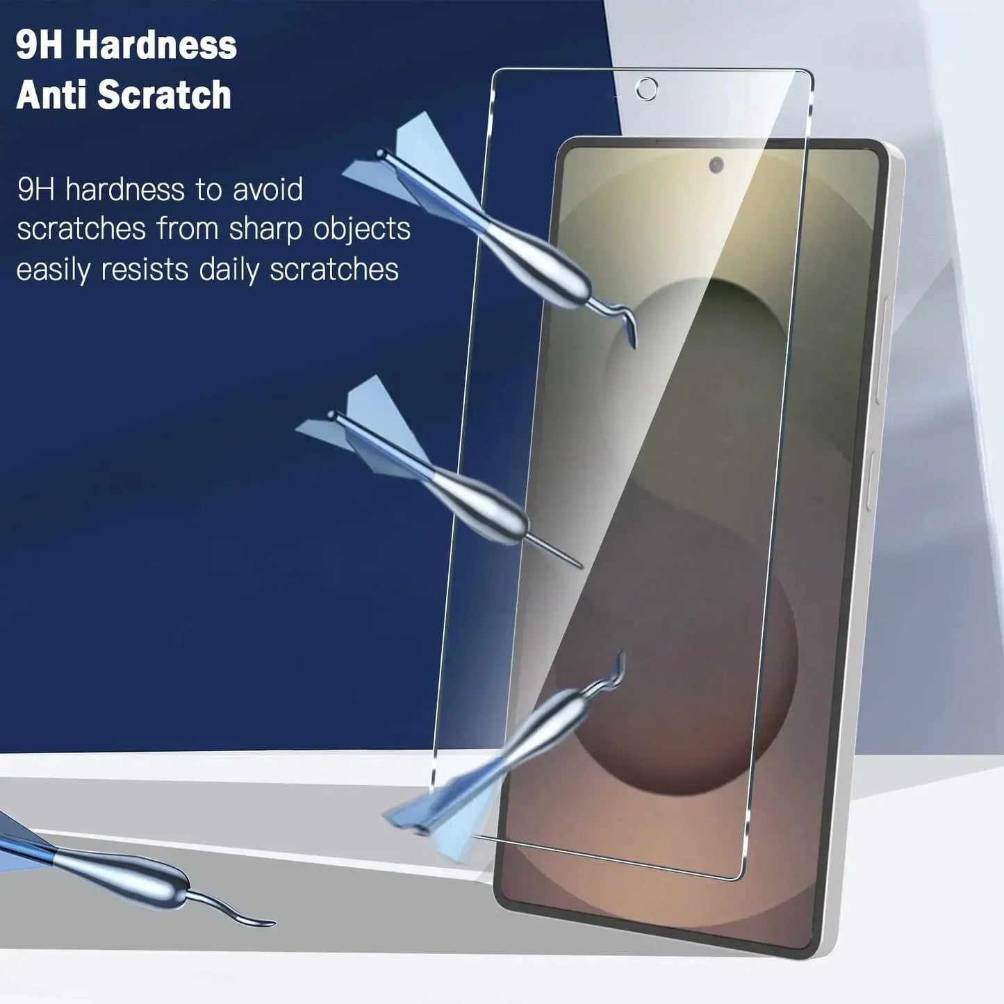 4PCS Screen Protector For Samsung Galaxy S24 S25 Ultra S23 S22 S21 Plus Tempered Glass Fingerprint Unlock Screen Protective Film