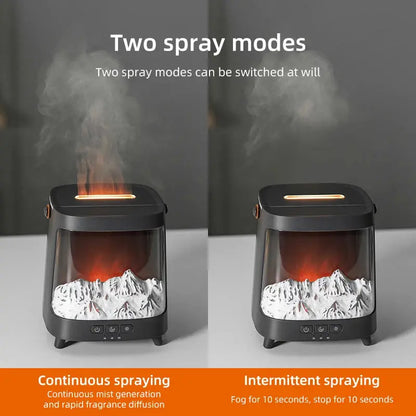 Household Office Table Aurora Aromatherapy Machine 200mL Evaporative Humidifier Aroma Diffuser with Colorful Atmosphere Lighting