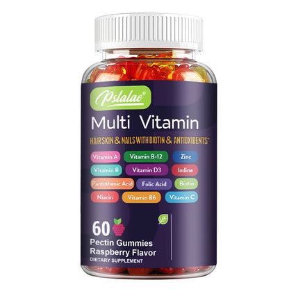 Multivitamin Gummies - with Vitamins and Minerals - Enhances Energy Levels, Immune Support, Antioxidant - 60 Gummies shoporiz