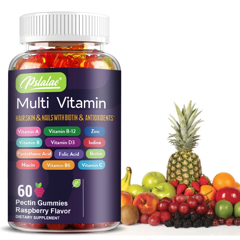 Multivitamin Gummies - with Vitamins and Minerals - Enhances Energy Levels, Immune Support, Antioxidant - 60 Gummies shoporiz