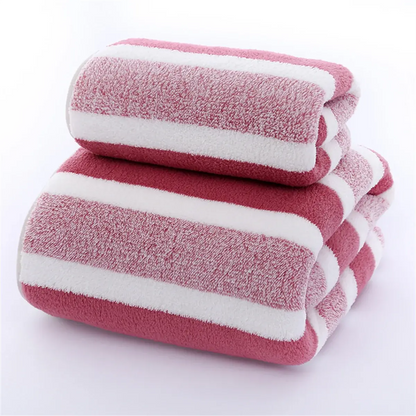 Quick-Drying Striped 1pc35x75 or Towel Set For Soft And Absorbent Bathroom Experience Bath Towel Or Hand Towel