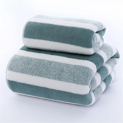 Quick-Drying Striped 1pc35x75 or Towel Set For Soft And Absorbent Bathroom Experience Bath Towel Or Hand Towel