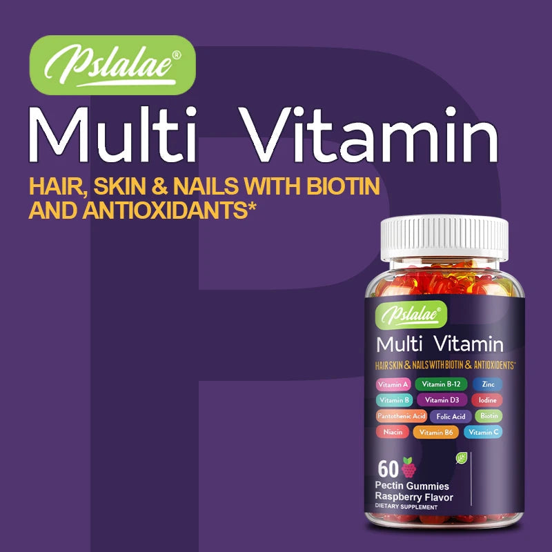 Multivitamin Gummies - with Vitamins and Minerals - Enhances Energy Levels, Immune Support, Antioxidant - 60 Gummies shoporiz