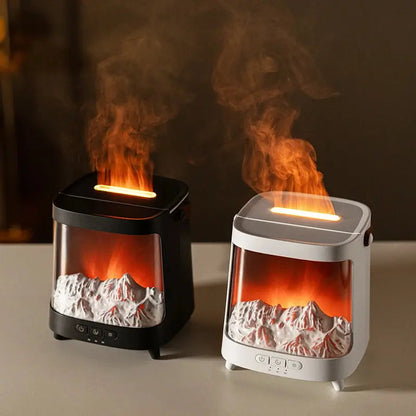 Household Office Table Aurora Aromatherapy Machine 200mL Evaporative Humidifier Aroma Diffuser with Colorful Atmosphere Lighting