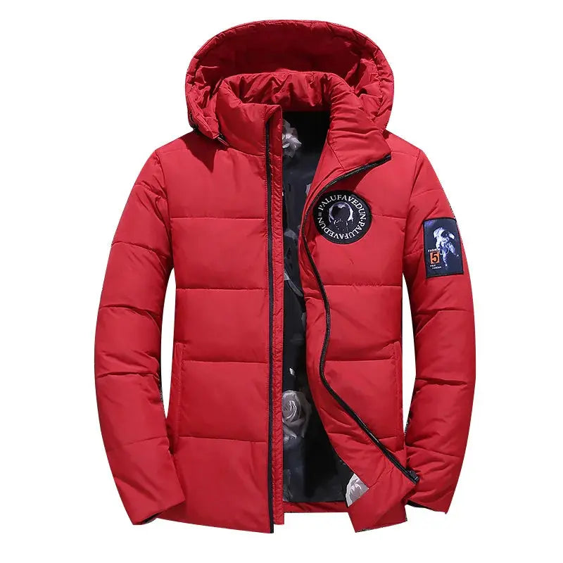 Men's Winter Coat Warm Down Jacket With Hoods Windbreaker Thick Puffer Jacket