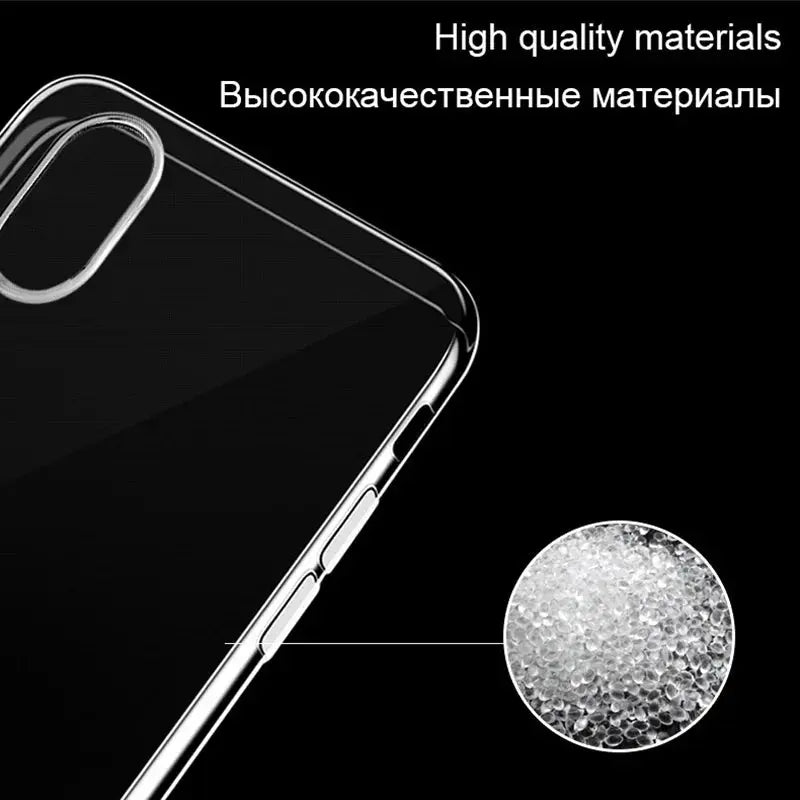 Clear Silicone Soft Case For iPhone XS Max XR X 15 14 13 12 11 pro mini 7 8 Plus 5 6 s SE 2020 Mobile Phone Cover TPU Back Shell