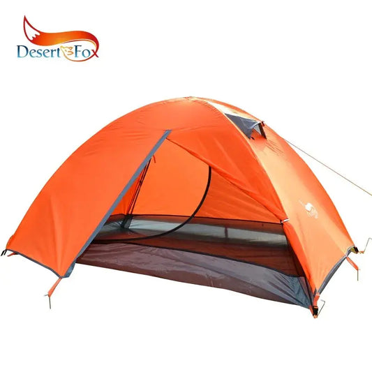 Desert&Fox Backpacking Tent 2 Person Double Layer Camping Tents 4 Seasons Waterproof Breathable Lightweight Portable Travel Tent My Store