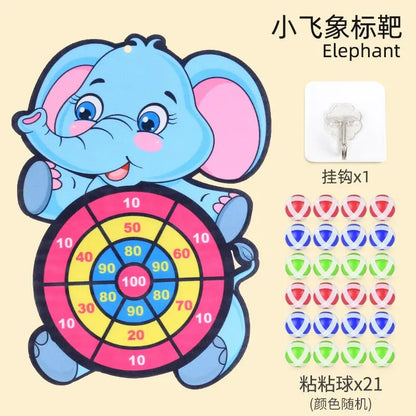 Kids Cartoon Darts Sticky Ball Matching Interactive Sticky Plate Throwing Toy Decompression Puzzle 2 Years Old 3 Baby Boy