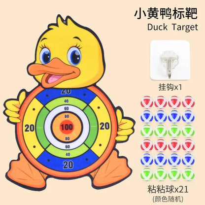Kids Cartoon Darts Sticky Ball Matching Interactive Sticky Plate Throwing Toy Decompression Puzzle 2 Years Old 3 Baby Boy