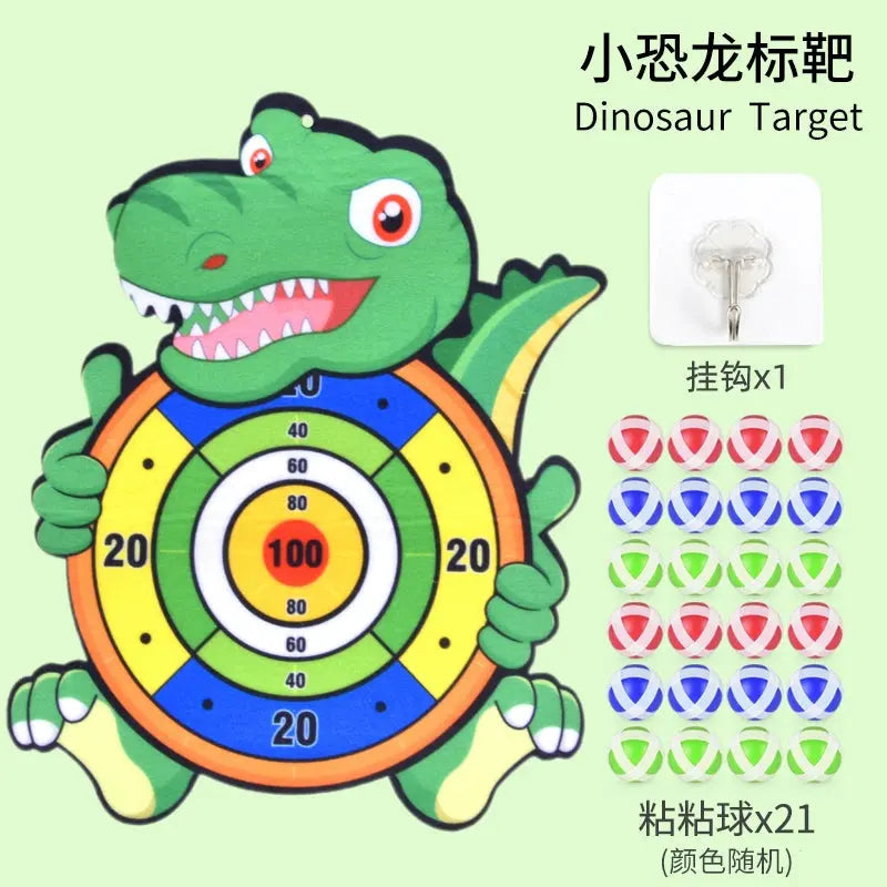 Kids Cartoon Darts Sticky Ball Matching Interactive Sticky Plate Throwing Toy Decompression Puzzle 2 Years Old 3 Baby Boy