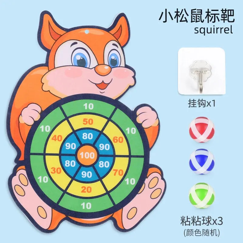 Kids Cartoon Darts Sticky Ball Matching Interactive Sticky Plate Throwing Toy Decompression Puzzle 2 Years Old 3 Baby Boy