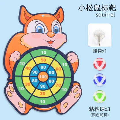 Kids Cartoon Darts Sticky Ball Matching Interactive Sticky Plate Throwing Toy Decompression Puzzle 2 Years Old 3 Baby Boy