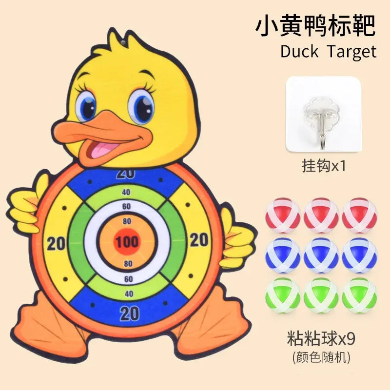 Kids Cartoon Darts Sticky Ball Matching Interactive Sticky Plate Throwing Toy Decompression Puzzle 2 Years Old 3 Baby Boy