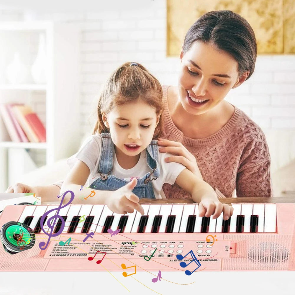 37 Keys Kids Electronic Piano Organ keyboard with Microphone Education Toys Musical Instrument Children Boy Girl Gifts shoporiz