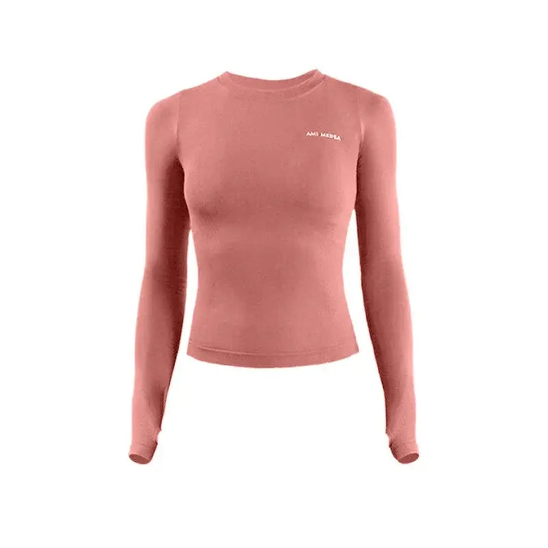 Women's Long Sleeve Top Yoga Shirts Running T-Shirt Workout Fitness Gym Sports Top Training Crop