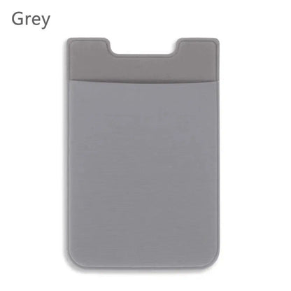 Silicone Phone Card Holder Wallet Case Phone Wallet Stick On Credit Card Holder Phone Pocket for Almost All Cell Phone