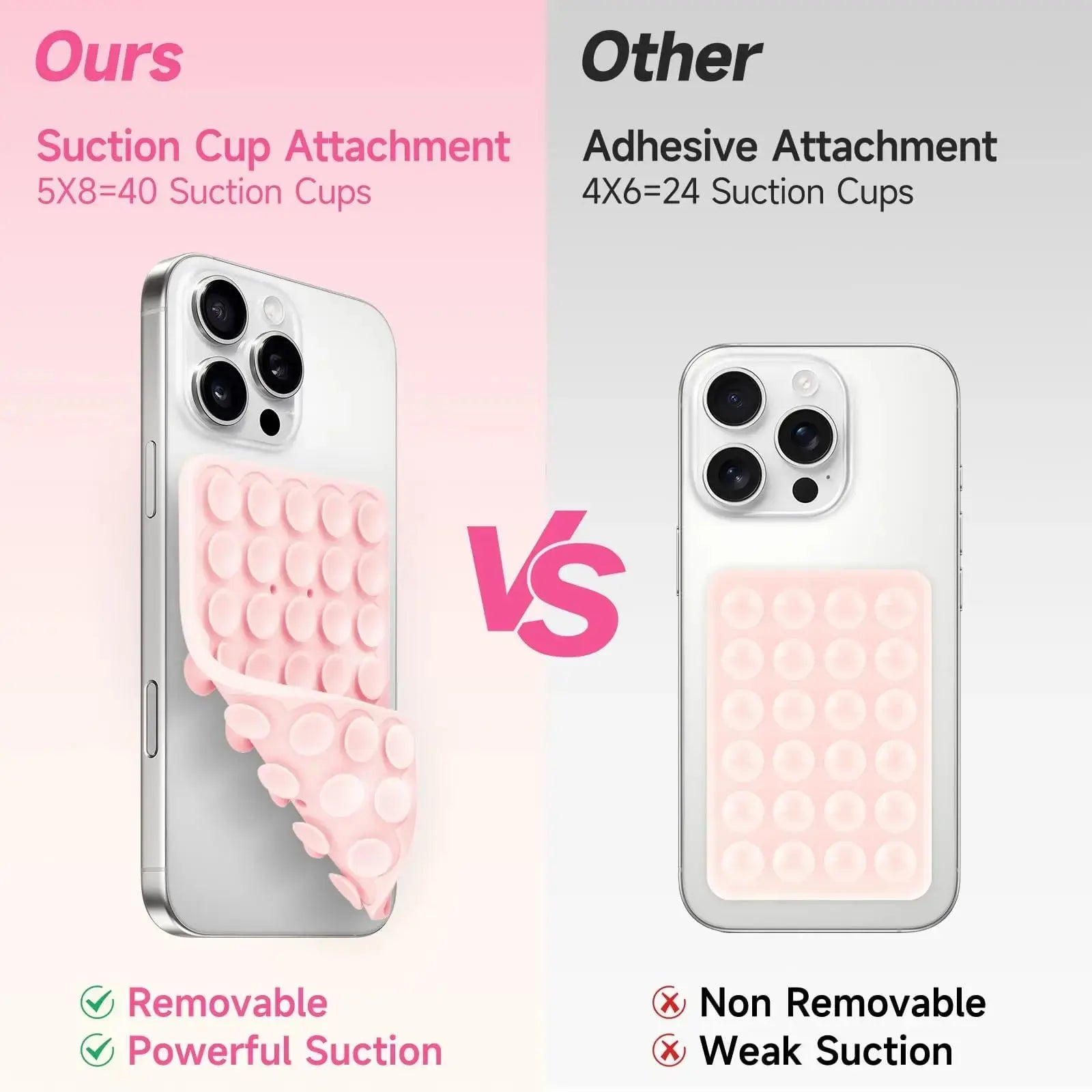 Silicone Suction Cup Phone Holder Multifunctional Fixed Anti-slip Mobile Fixture Double Sided Detachable Phone Rubber Sucker Pad Shoporiz
