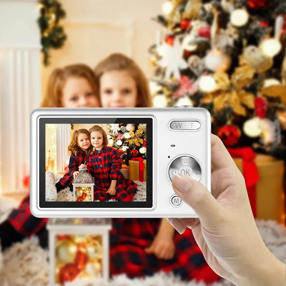 4K HD 1080P Digital Camera 96MP Portable Vlogging Camera 16X Zoom Camcorder Camera 2.4 Inch IPS Screen for Photography and Video