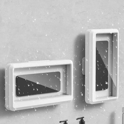 360° Rotation Waterproof Anti-Fog Mobile Phone Case Universal Shower Holder for Bathroom Touchable Plastic Wall Mount Shoporiz