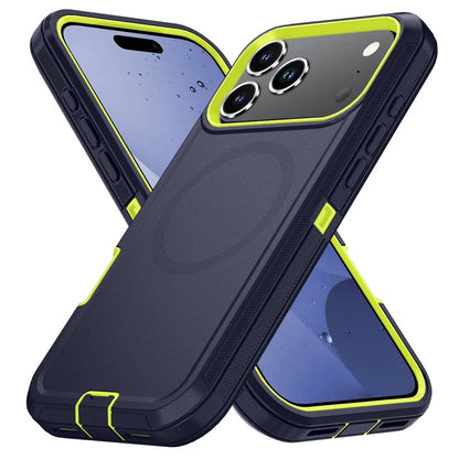 Armor Shockproof Defender Cover For iPhone 11 12 13 14 15 16 17 Air Plus Pro Max For Magesafe Magnetic Wireless Charge Case