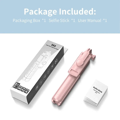 Wireless Selfie Stick Tripod Stand with Detachable Remote for iPhone Mobile Phone Video Live Streaming Shoporiz